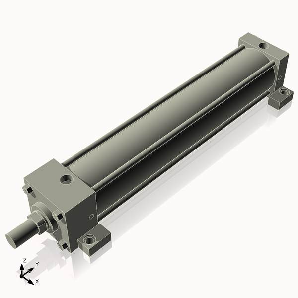 Isometric View of CN3.25ASL16NCK1.375