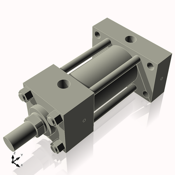 Isometric View of CN2.5HHRHF3NCK1.375