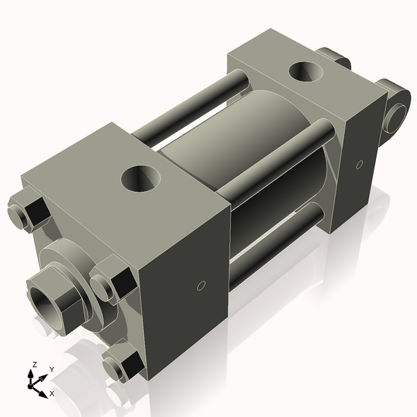 Isometric View of 2.5HHC2NCK1.375S4