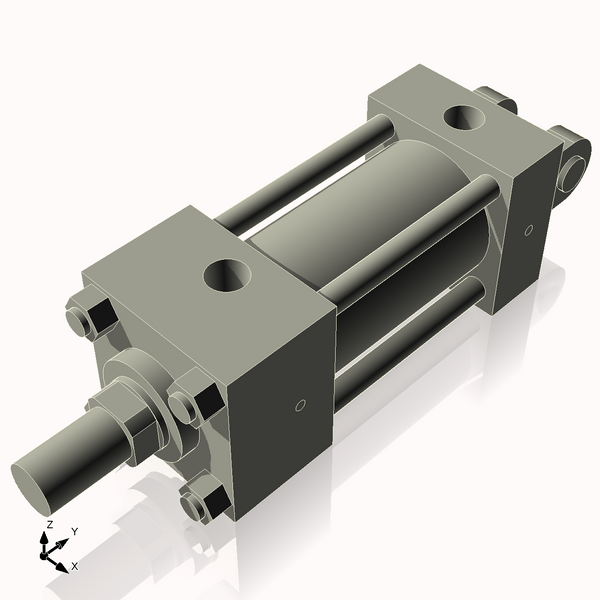 Isometric View of 2.5HHC3NCK1.375