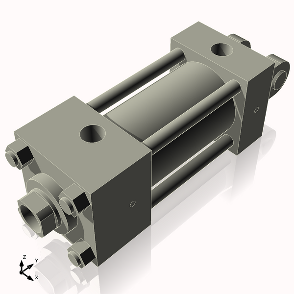 Isometric View of 2.5HHC3NCK1.375S4