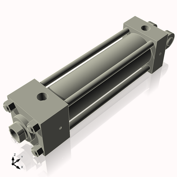 Isometric View of 2.5HHC8CCK1.375S4