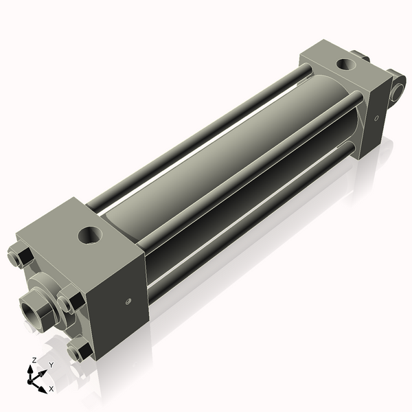 Isometric View of 2.5HHC10CCK1.375S4
