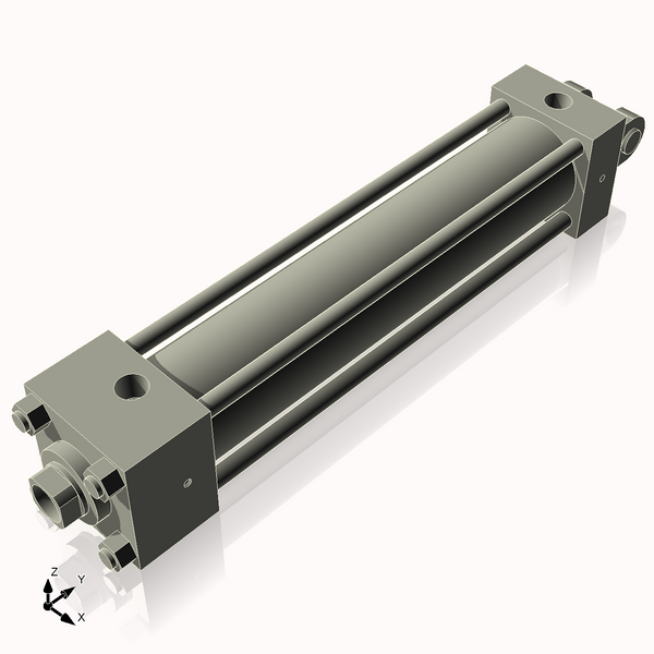 Isometric View of 2.5HHC12CCK1.375S4