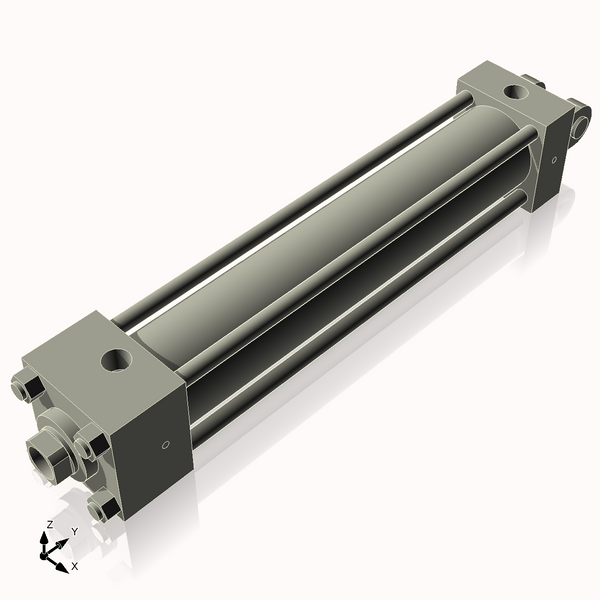 Isometric View of 2.5HHC13NCK1.375S4