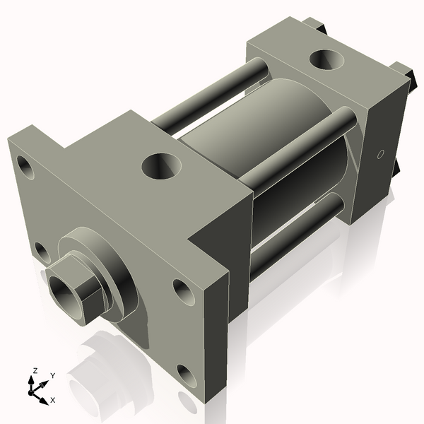 Isometric View of 2.5HHFF2NCK1.375S4
