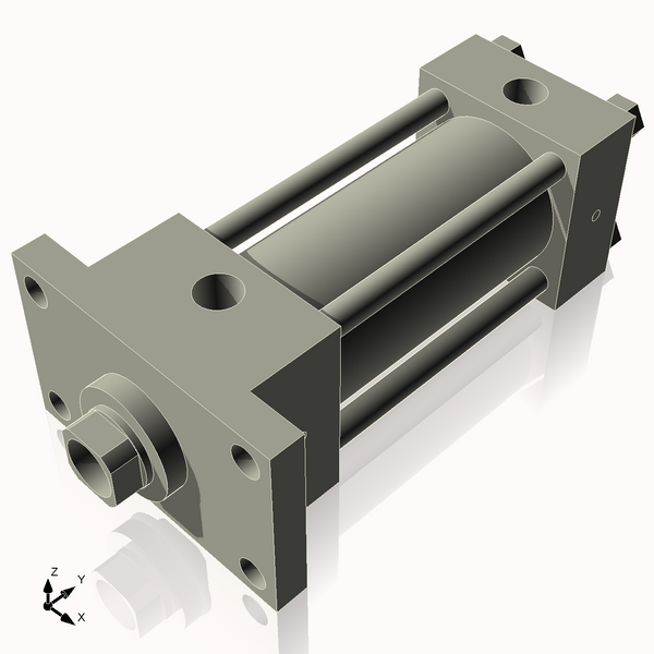 Isometric View of 2.5HHFF4NCK1.375S4