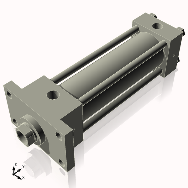 Isometric View of 2.5HHFF7NCK1.375S4