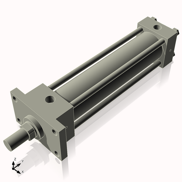 Isometric View of 2.5HHFF10NCK1.375