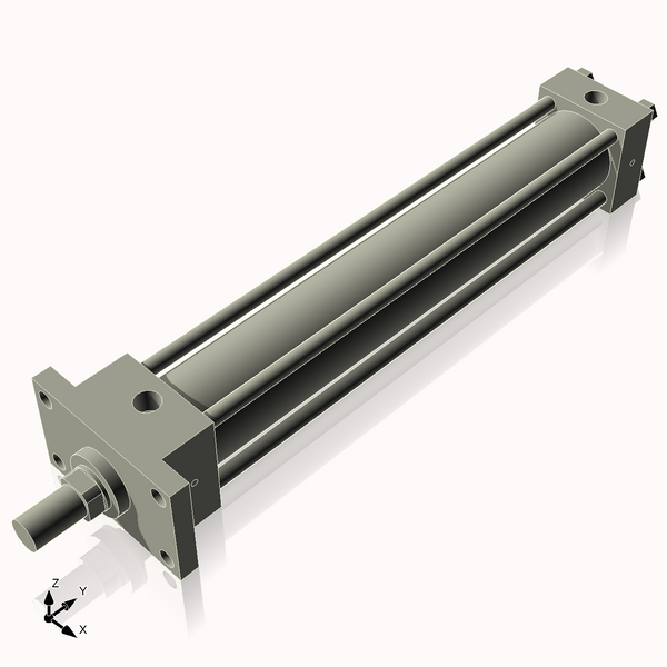 Isometric View of 2.5HHFF16NCK1.375