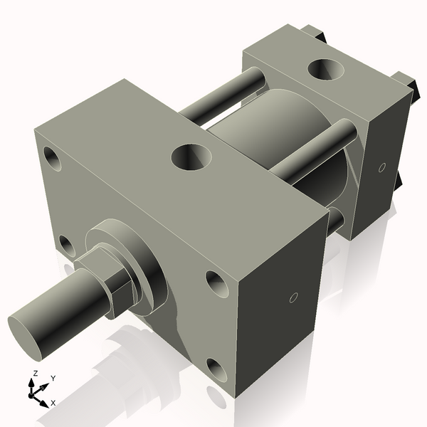 Isometric View of 2.5HHFHF1NCK1.375
