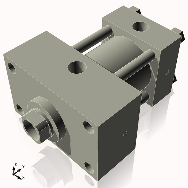 Isometric View of 2.5HHFHF1CCK1.375S4