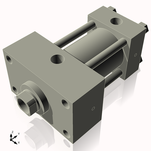 Isometric View of 2.5HHFHF2CCK1.375S4