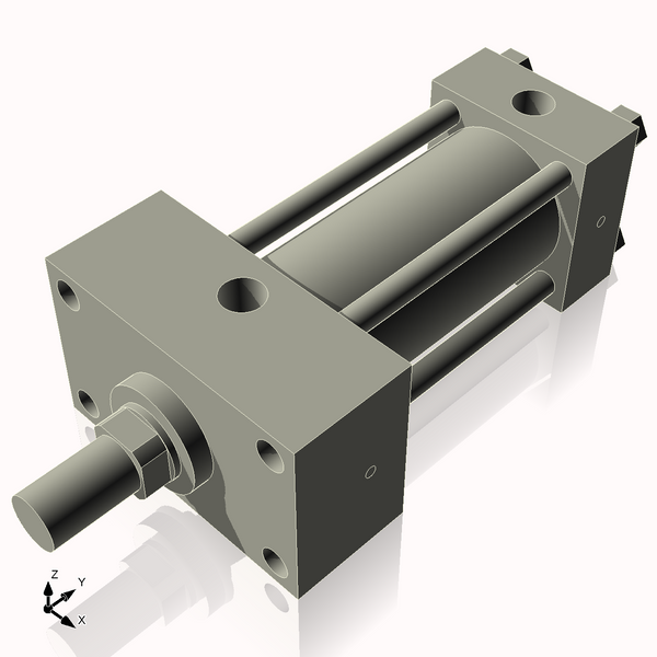 Isometric View of 2.5HHFHF4NCK1.375