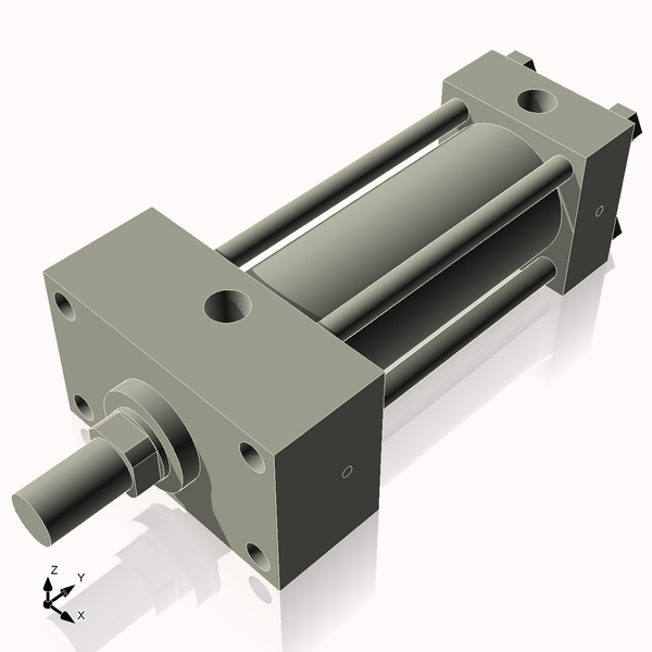 Isometric View of 2.5HHFHF5CCK1.375