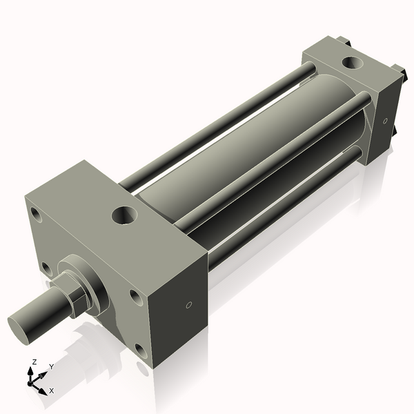 Isometric View of 2.5HHFHF8CCK1.375
