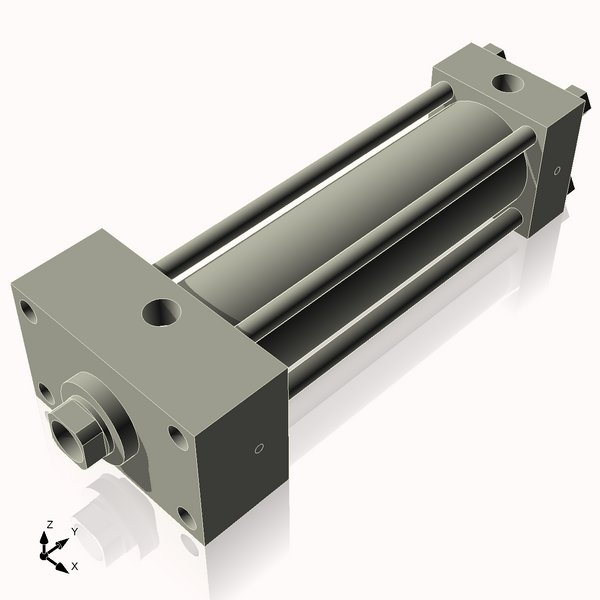 Isometric View of 2.5HHFHF8CCK1.375S4