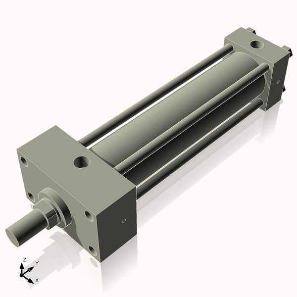 Isometric View of 2.5HHFHF10NCK1.375
