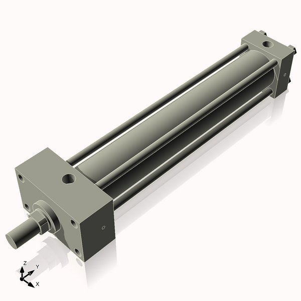 Isometric View of 2.5HHFHF15NCK1.375