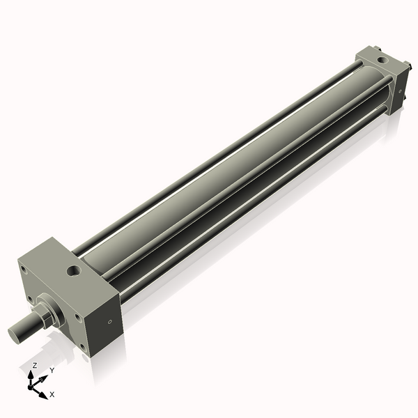 Isometric View of 2.5HHFHF24NCK1.375