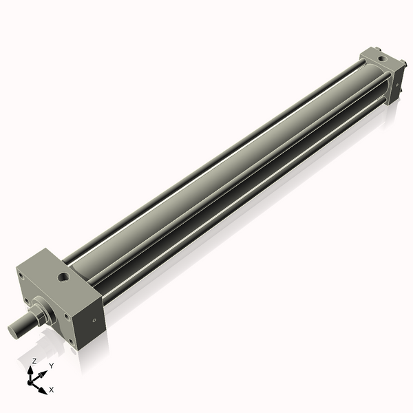 Isometric View of 2.5HHFHF30NCK1.375