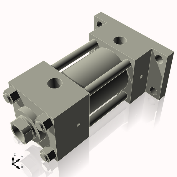Isometric View of 2.5HHRF2CCK1.375S4
