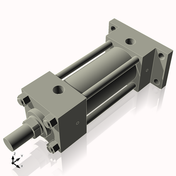 Isometric View of 2.5HHRF4NCK1.375