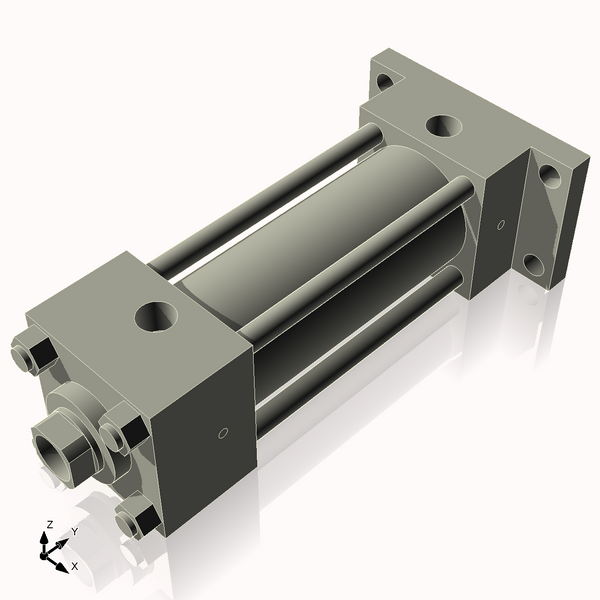 Isometric View of 2.5HHRF5NCK1.375S4