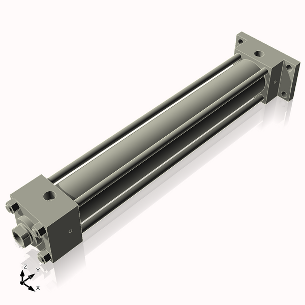 Isometric View of 2.5HHRF17NCK1.375S4