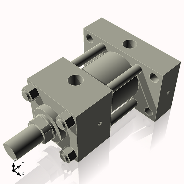 Isometric View of 2.5HHRHF1CCK1.375