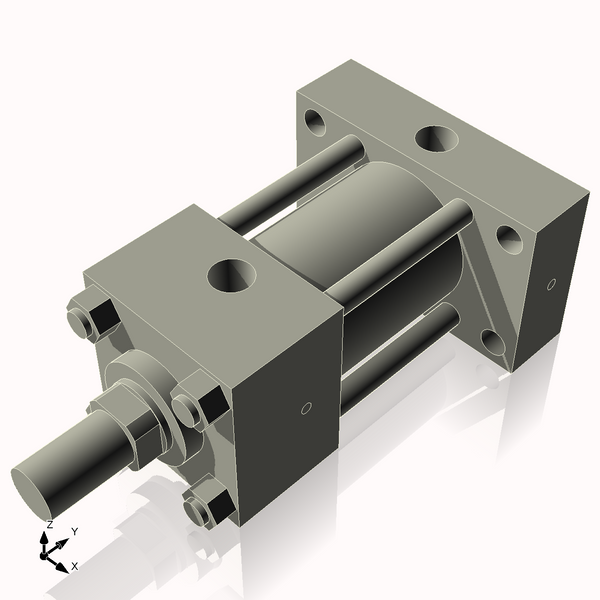 Isometric View of 2.5HHRHF2NCK1.375