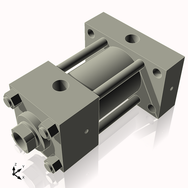 Isometric View of 2.5HHRHF2CCK1.375S4