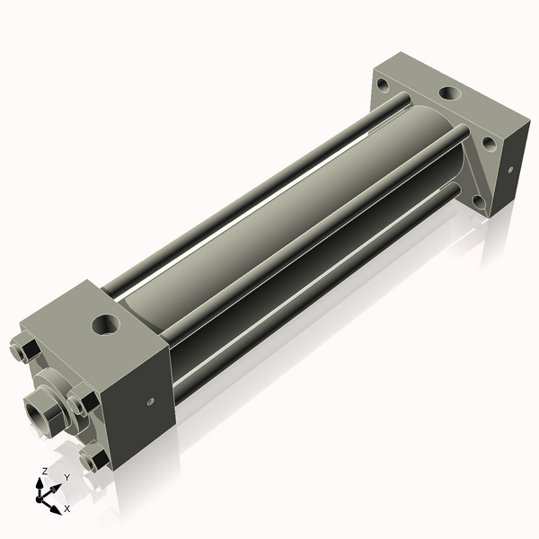 Isometric View of 2.5HHRHF12CCK1.375S4