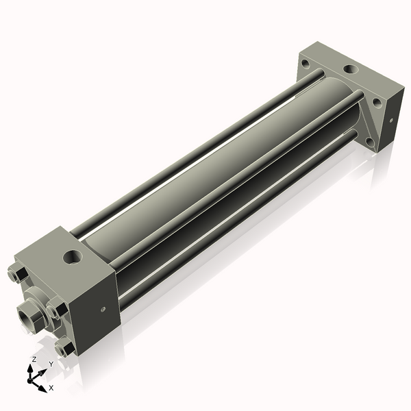 Isometric View of 2.5HHRHF15CCK1.375S4