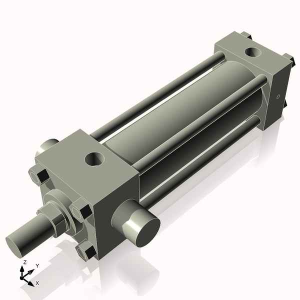 Isometric View of 2.5HHTF7NCK1.375