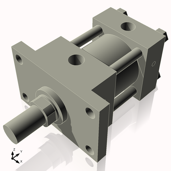 Isometric View of 3.25HHFF1NCK1.75