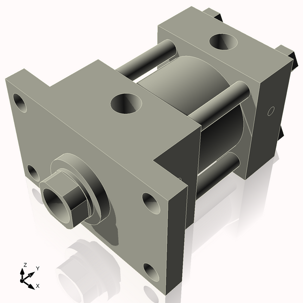 Isometric View of 3.25HHFF1NCK1.75S4