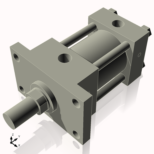 Isometric View of 3.25HHFF2NCK1.75