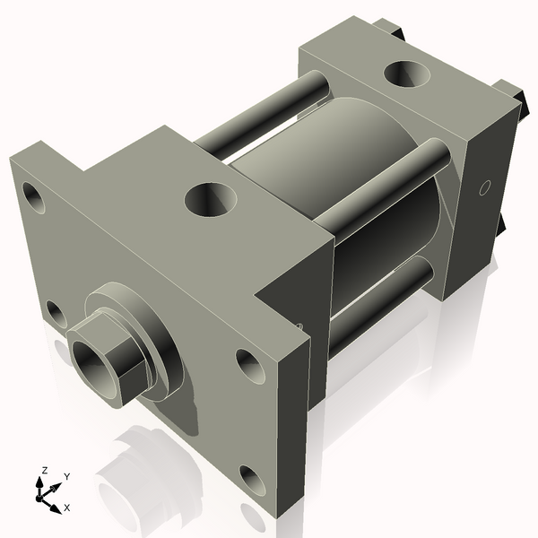Isometric View of 3.25HHFF2CCK1.75S4