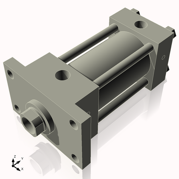 Isometric View of 3.25HHFF4NCK1.75S4