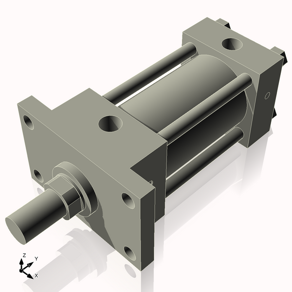 Isometric View of 3.25HHFF4CCK1.75