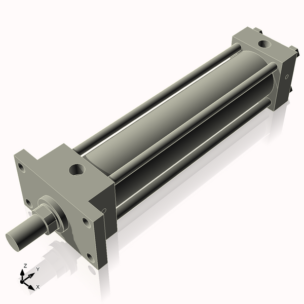 Isometric View of 3.25HHFF14NCK1.75