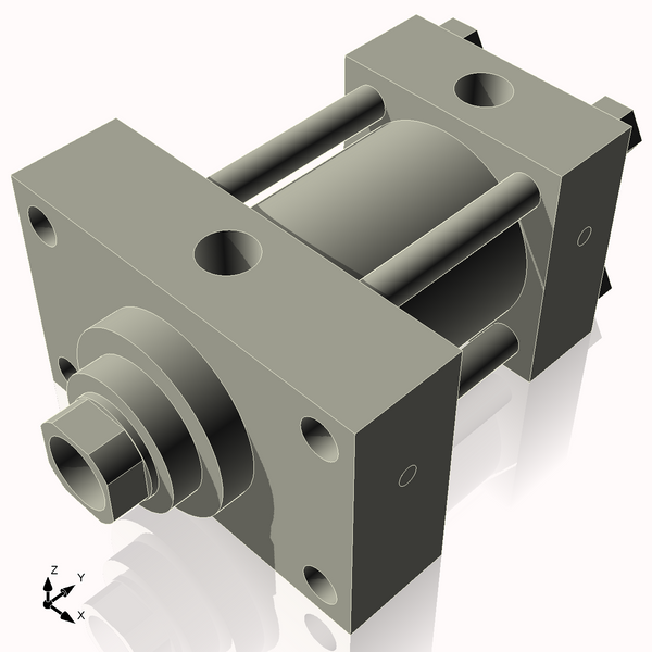 Isometric View of 3.25HHFHF2NCK1.75S4