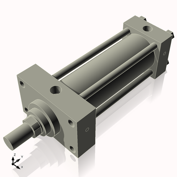 Isometric View of 3.25HHFHF8NCK1.75