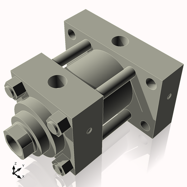 Isometric View of 3.25HHRHF1CCK1.75S4