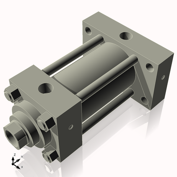 Isometric View of 3.25HHRHF4CCK1.75S4