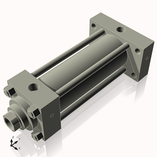 Isometric View of 3.25HHRHF8NCK1.75S4