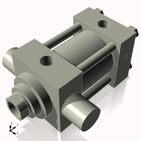 Isometric View of 3.25HHTF2NCK1.75S4
