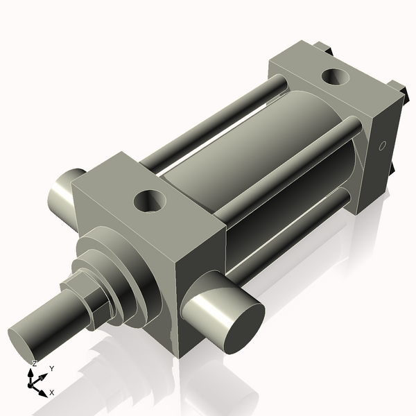 Isometric View of 3.25HHTF5NCK1.75