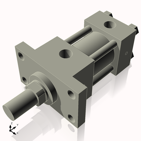 Isometric View of 2HHFF1NCK1.375